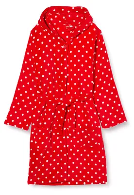 Immagine prodotto di PLAYSHOES (340149-122) Accappatoio in pile a pois, taglia: 122/128