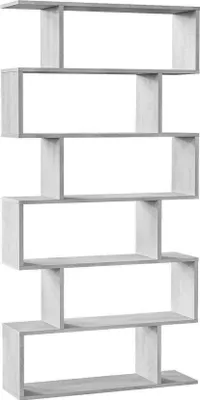 Immagine prodotto di Dmora Libreria Ataman 24x80x192h cm Grigio Cemento, 5 Ripiani Portata Ripiani 6