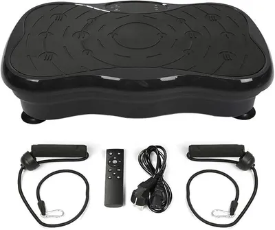 Immagine prodotto di Piattaforma vibrante, piastra vibrante, oscillante, attrezzo per il fitness domestico, per l'allenamento della forza, con Bluetooth, telecomando, touchscreen, motore ultra-silenzioso, sport e fitness a casa