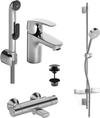 Produktbild von Hansa 45510080 Badezimmer Armaturen Paket HANSAPINTO