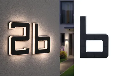 Produktbild von Paulmann Solar LED Hausnummernleuchte Buchstabe b