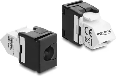 Produktbild von Delock Keystone Modul RJ45 Buchse zu LSA Cat.6 45° gewinkelte Buchse ungeschirmt