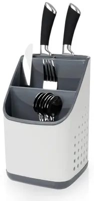 Obrázok produktu pre Držiak na príbory - Plastový - Sivý