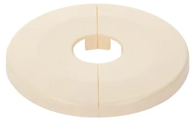 Produktbild von tecuro Scharnierrosette Ø 18 mm x Ø 65 mm x 6,5 mm - Kunststoff ABS weiß