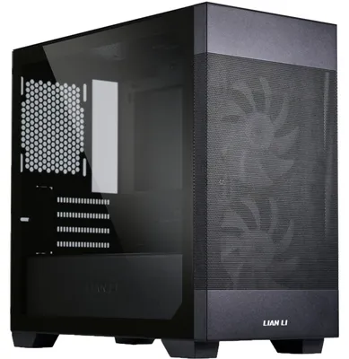 Productafbeelding van Lian Li Lancool 205, Midi-tower, computerbehuizing, zwart, micro ATX, Mini-ITX, staal, gehard glas, 16 cm