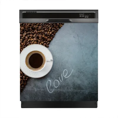 Produktbild von Aufkleber sticker 60x60 cm Dekorative folie Spülmaschine - Kaffee Coffee Bohnen