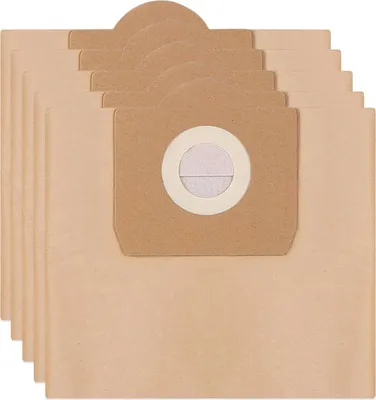 A stack of brown paper vacuum cleaner bags.