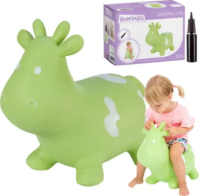 Produktbild von Hoppimals Gummi-Hüpfer für Kinder mit Pumpe, grün