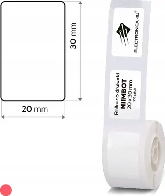 Produktbild von Selbstklebende Thermoschriftetiketten für den Drucker Niimbot D101 20x30