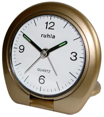 Obrázok produktu pre Cestovný quartzový budík UMR RUHLA 8032-12, analógový, s osvetlením, opakovaný budík