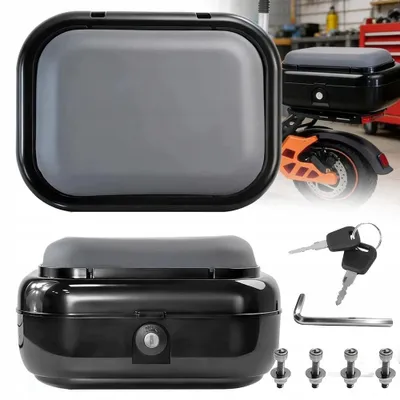 Productafbeelding van Fietsbagagebox geschikt voor alle bagagedragers, inclusief bevestigingsmateriaal. Afsluitbare reistas voor op de fiets, geschikt voor achteraan, compatibel met Kukirin KUGOO M5