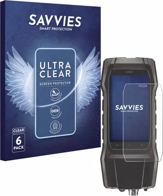 Produktbild von 6x Für Testo 300 Schutzfolie Savvies Displayschutz Display Schutz Folie Klar Transparent