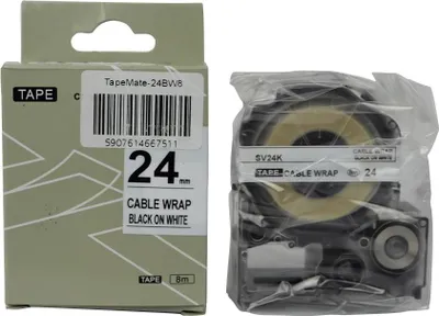 Immagine prodotto di Nastro autoadesivo per etichette trasparenti 24 mm x 8 m TapeMate-24BW8