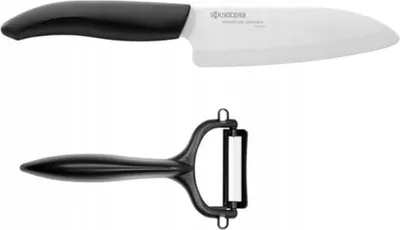Obrázek produktu pro KYOCERA Santoku nůž Keramický kuchyňský nůž Kuchařský nůž s loupačem