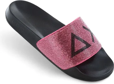 Image de SUN68 Mules LOGO STRASS - Sandales pour femmes, mules, sandales de plage X35205-1162, taille 36