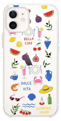 Produktbild von Flexible Hülle für das iPhone 12, TPU Silikon transparent, Sommeraromen