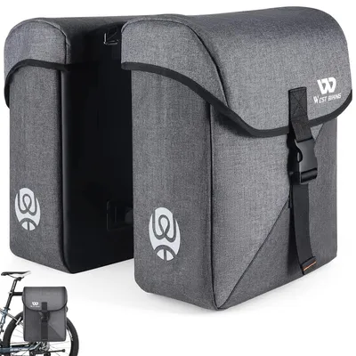 Produktbild von STILVORA Wasserdichte Fahrradtasche 35L, Doppelseitige Gepäcktasche mit Reflektoren, robustem 300D-Polyester & Regenschutz, ideal für Reisen & Pendler
