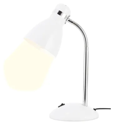 Immagine prodotto di Lampada da tavolo, in plastica, 40 W, bianca, con interruttore a levetta