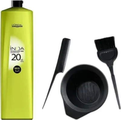 Produktbild von Loreal Oxidationscreme 20 Vol. 6 % 1000 ml + Haarfärbeset CK06251