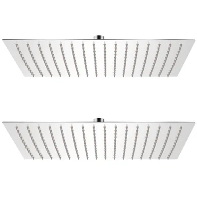 Obrázok produktu pre Sprchová hlavica 2 ks nehrdzavejúca oceľ 30x40 cm