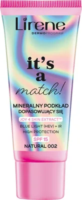 Zdjęcie produktu dla Lirene It's a Match! Mineralny podkład SPF15 Natural 002, 30 ml