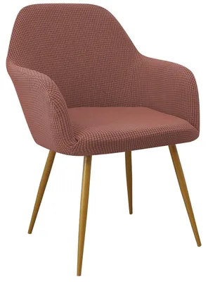 Obrázek produktu pro Potah na kancelářskou židli, potah na křeslo, pružný materiál, vzor Jacquard, barva korálová, 4 kusy