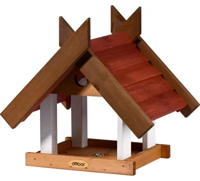Produktbild von dobar Vogelhaus Futterhaus "Herbstfrüchte" Futtertablet, für Ständermontage, 36x28,5x33,5 cm