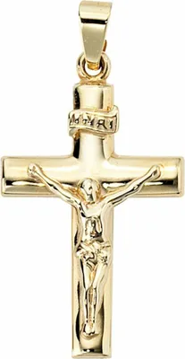 Produktbild von JOBO Anhänger Kreuz 333 Gold Gelbgold