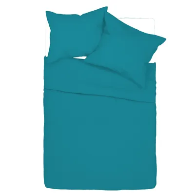 Immagine prodotto di Biancheria Da Letto In Cotone 220*200 Tinta Unita Verde Turchese