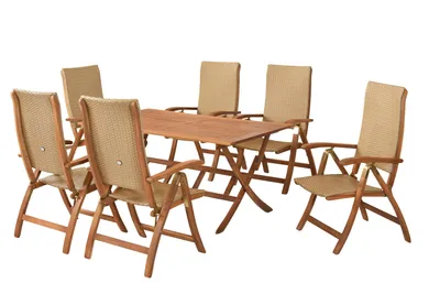 Obrázek produktu pro Sada zahradního nábytku Merxx Capri 7 dílů. 6x 28220-264 1x 23205-011