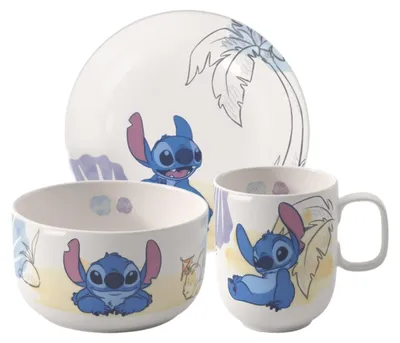 Produktbild von Villeroy & Boch Disney Stitch Kindergeschirr-Set 3-teilig 280 ml