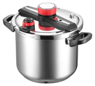 Produktbild von Schnellkochtopf, 11 Liter – Edelstahl – 3 Druckstufen – geeignet für Induktionskochfelder
