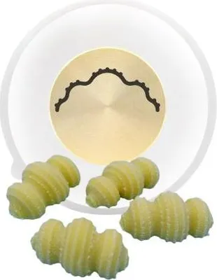 Produktbild von Matrize POM/Messing - Gnocco Napoletano rigato - für Philips Pastamaker Avance / 7000er