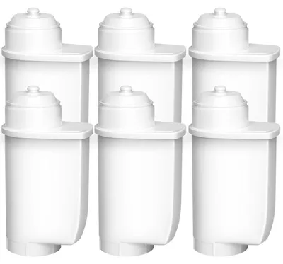 Immagine prodotto di Filtri per l'acqua, confezione da 6, compatibili con le macchine da caffè automatiche Siemens serie EQ | Sostituzione per i modelli TZ70003, TCZ7003, TCZ7033, compatibili con Brita Intenza e Bosch