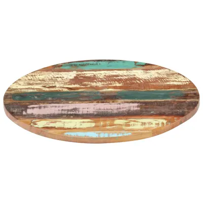 Immagine prodotto di vidaXL Piano del tavolo rotondo 40 cm 25-27 mm in legno massiccio di recupero
