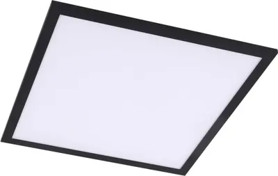 Produktbild von Lindby LED-Panel Enhife, schwarz, 40 x 40 cm, Metall, 4.000K
