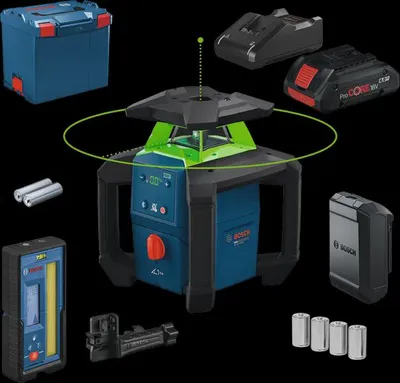 Image de Laser rotatif PRO GRL18V-4-34CVG - BOSCH - avec batterie et chargeur - L-BOXX - 0601061H00