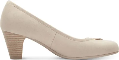 Produktbild von s.Oliver Damen Pumps Herz Schleife Blockabsatz 5-22470-42, Größe:39 EU, Farbe:Beige