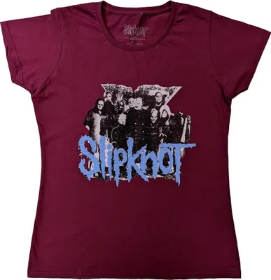 Image de Slipknot - T-shirt pour femme RO5298 (XS) (Rouge vin)