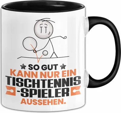 Produktbild von Tischtennisspieler Geschenk Tasse So Gut Kann Nur Ein Tischtennisspieler Aussehen Geschenkidee Kaffee-Becher (Schwarz)