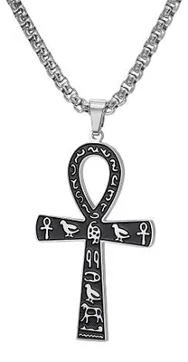 Zdjęcie produktu dla Naszyjnik krzyż ankh stal nierdzewna dla mężczyzn kobiet amulet