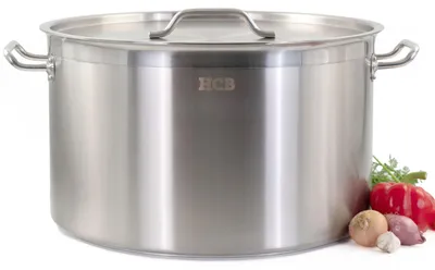 Produktbild von HCB Kochtopf - alle Wärmequellen - 58 Liter - Edelstahl - 5455