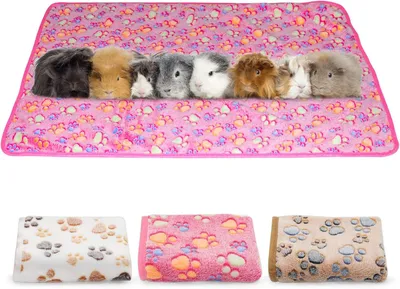 Produktbild von Meerschweinchendecke,3 Stück Kleintiere weiche und warme Haustier Fleecedecke Schlafunterlage Kissenbezug Flanellüberwurf Hamster Meerschweinchen Kaninchen Hund Katze mein Nachbar Totoro Igel