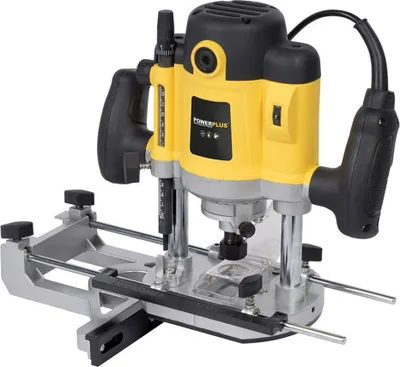 A power tool, specifically a router, is shown against a white background.