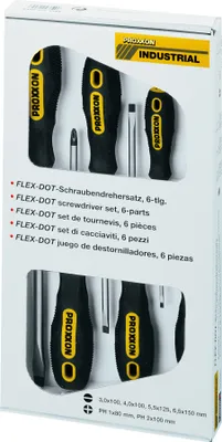 Produktbild von Proxxon Industrial FLEX-DOT Workshop Screwdriver set 6-piece Slot, Pozidriv