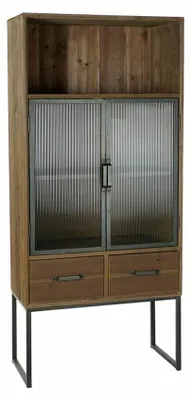 Produktbild von DKD Home Decor Schrank, schwarz, Holz, Metall, Kristall