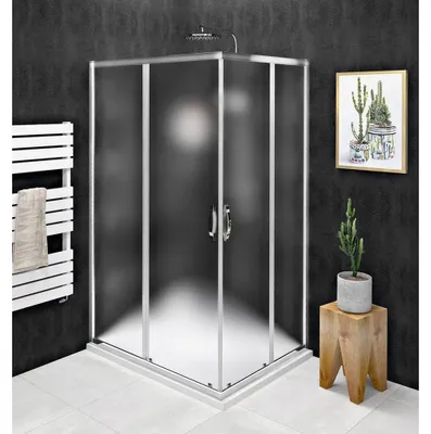 Obrázek produktu pro Gelco SIGMA SIMPLY obdélníkový sprchový kout 900x800 mm, L/P varianta, rohový vstup, sklo Brick - GS2490GS2480