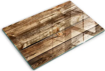 Produktbild von Abdeckung Glas - Küchenabdeckung - 80x52 cm - Abdeckplatte -Holzplankenstruktur