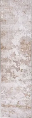 Produktbild von BELIANI Teppich Beige Stoff Rechteckig 80x300 cm Schmal Rutschfest Vintage Retro Modern Kurzhaar Kurzflor Läufer für Fußbodenheizung Flur Diele