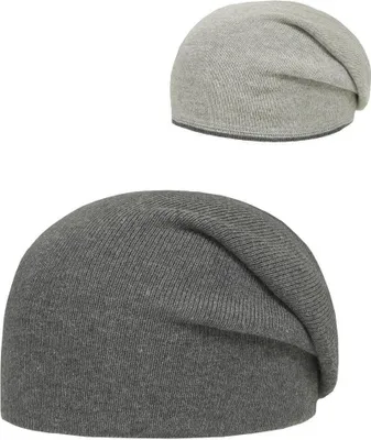 Produktbild von Döll Strick Bohomütze zum Wenden hellgrau/grau 49 cm